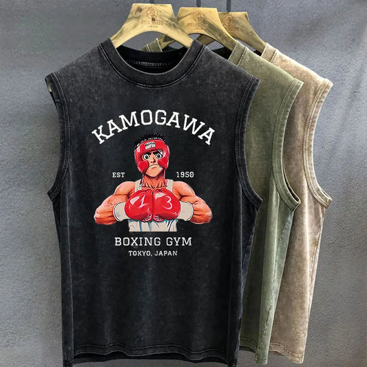 Tank Top Oversized Anime Dragon Ball | Goku Unissex Algodão Y2K Ginásio