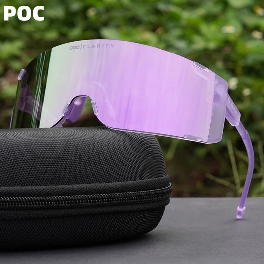 Óculos Desportivos POC — À Prova de Vento, Proteção UV e Lentes Revestidas | Ciclismo, Corrida e Escalada | 12 Cores