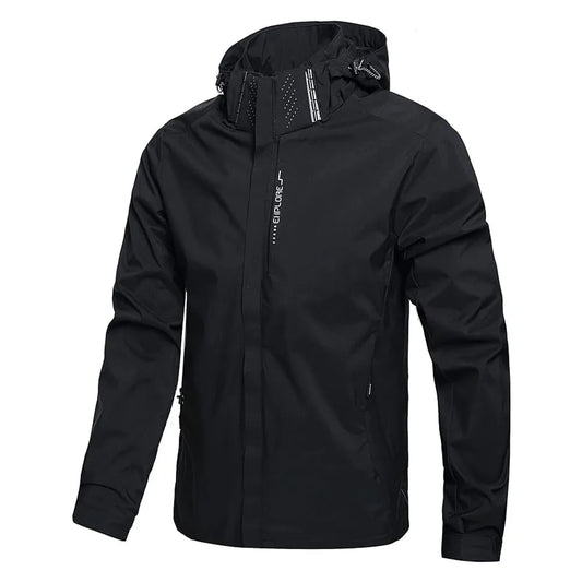 Jaqueta Impermeável com Capuz Destacável | À Prova de Vento | Homem | 4 Cores | S ao 5XL