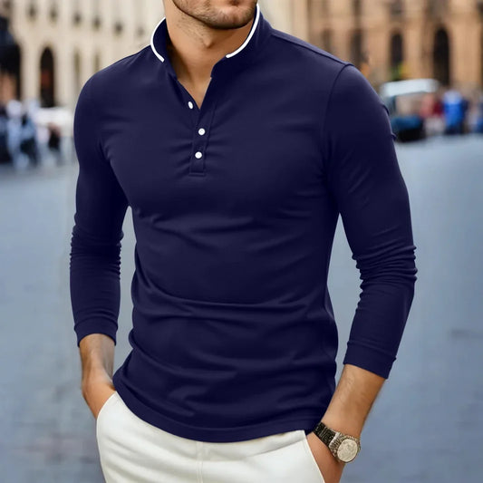 T-Shirt Masculina | Manga Curta | Poliéster Respirável | Cor Sólida | 4 Cores | S ao 4XL