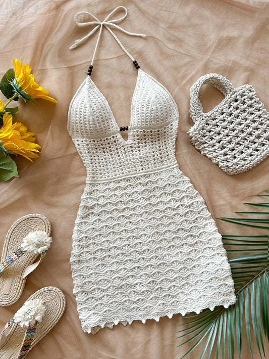 Vestido Mini Alças Finas | Decote em V | Estilo Praia
