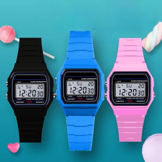 Relógio Digital LED Desportivo | À Prova de Água | Alarme e Data | Pulseira Silicone | 5 Cores