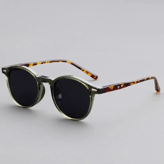 Óculos de Sol Redondos Vintage — Lentes Espelhadas, Unissex