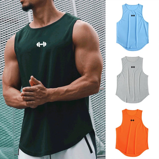 Regata Masculina de Treino — Secagem Rápida, Fitness e Musculação