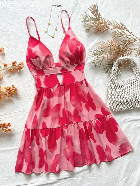 Vestido Mini Casual | Decote em V | 4 Cores | Verão