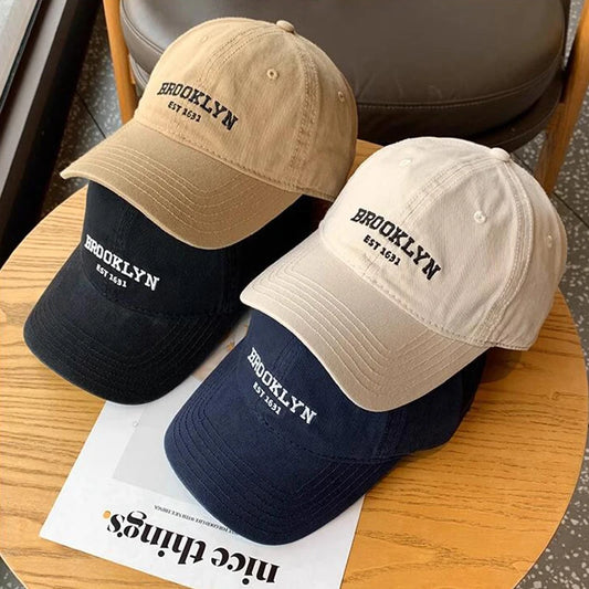 Boné de Beisebol Unissex — Letras Bordadas, Estilo Streetwear, Ajustável