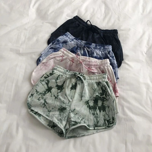 Shorts Tie-Dye Soltos Linha A | Yoga & Casa | 4 Cores
