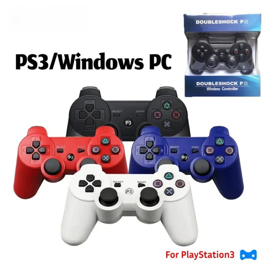 Comando PS3 Sem Fios Bluetooth | Gamepad 6 Eixos com Vibração Dupla | Compatível com PC