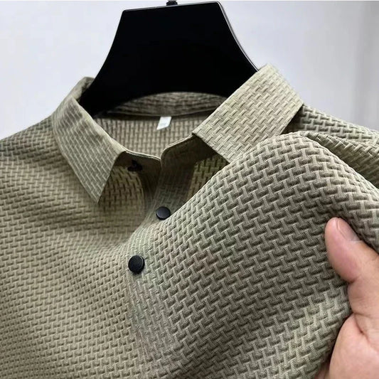 Camisa Polo Masculina | Manga Curta | Respirável | Cor Sólida | 6 Cores | M ao 4XL