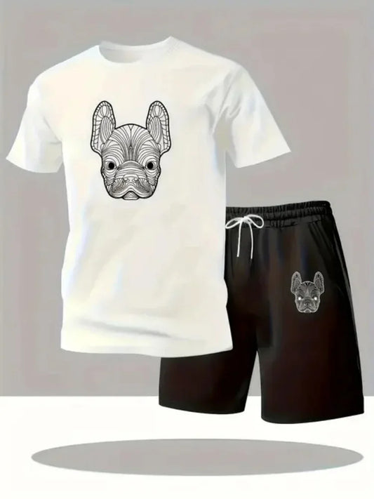 Conjunto Masculino Camiseta + Shorts | Secagem Rápida | Manga Curta | 5 Cores | S ao XXL
