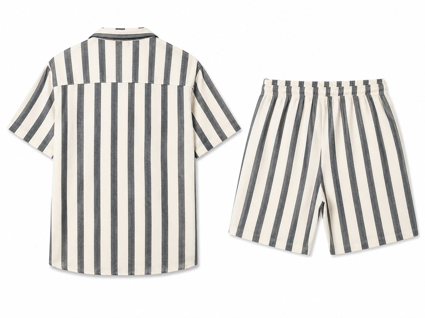 Conjunto de Verão Masculino | Camisa Estampada + Calções