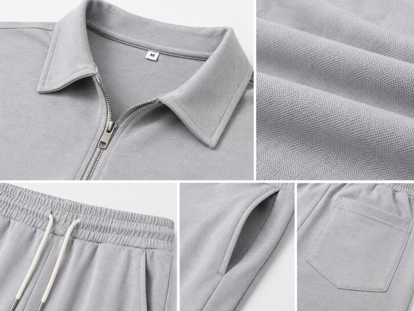 Conjunto Casual Masculino em Malha Waffle