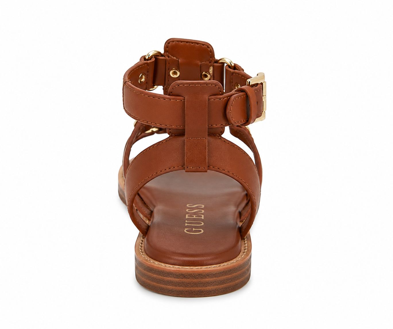GUESS Graydee – Sandália Gladiadora Feminina | Castanho Médio
