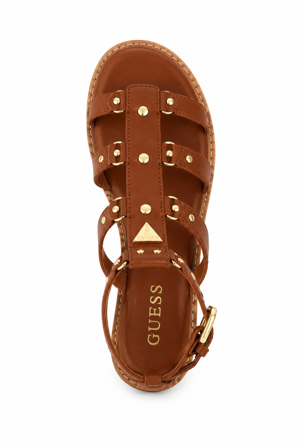 GUESS Graydee – Sandália Gladiadora Feminina | Castanho Médio