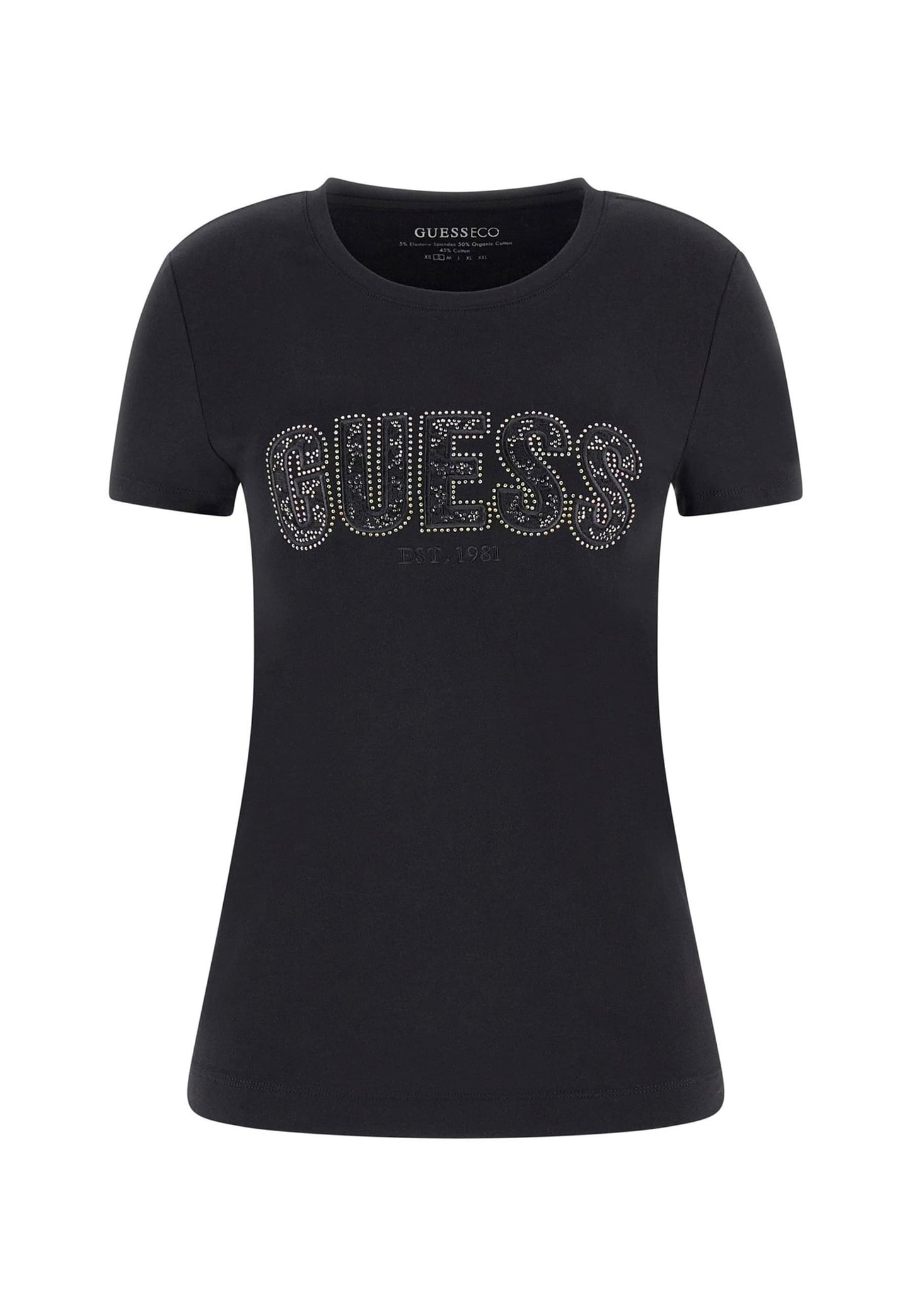 LOGO TEE — T-Shirt Estampada Guess | Zwart