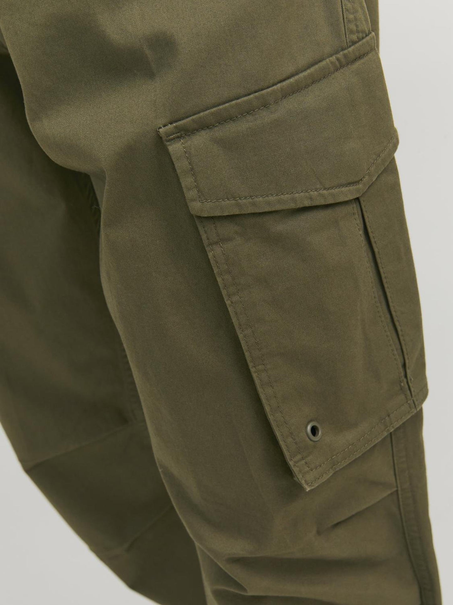 Jack & Jones | JPSTKANE NOAH CUFFED Calças Cargo Verde Oliva | Algodão