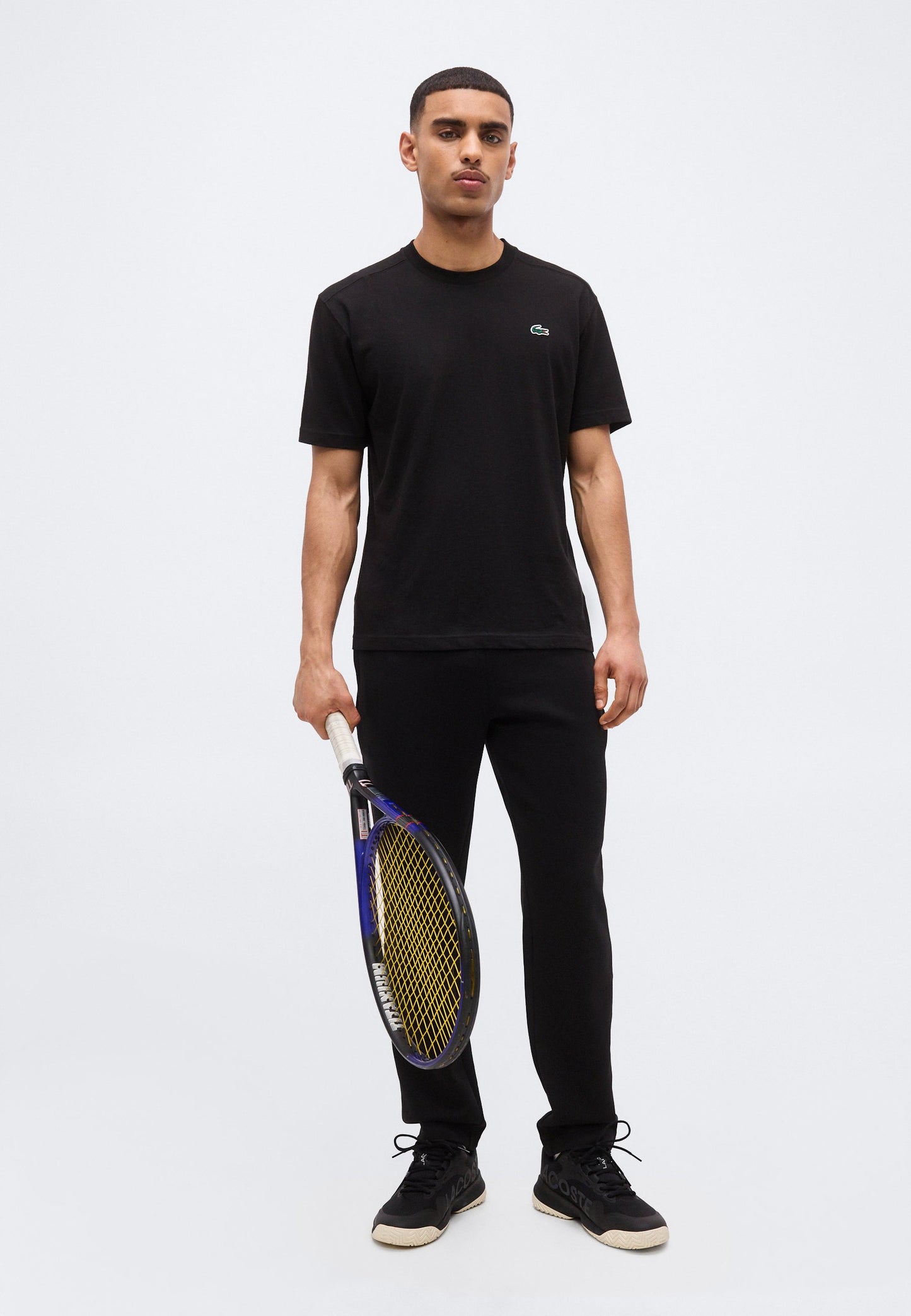 Lacoste Sport | Calças de Fato de Treino Pretas Ténis | Sweat Respirável