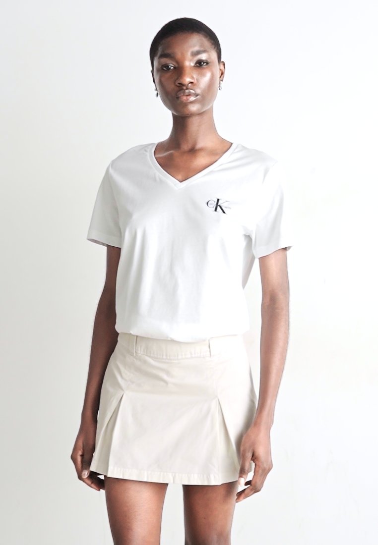 MONOLOGO TEE 2 PACK — T-Shirt Básica Calvin Klein | Black/White