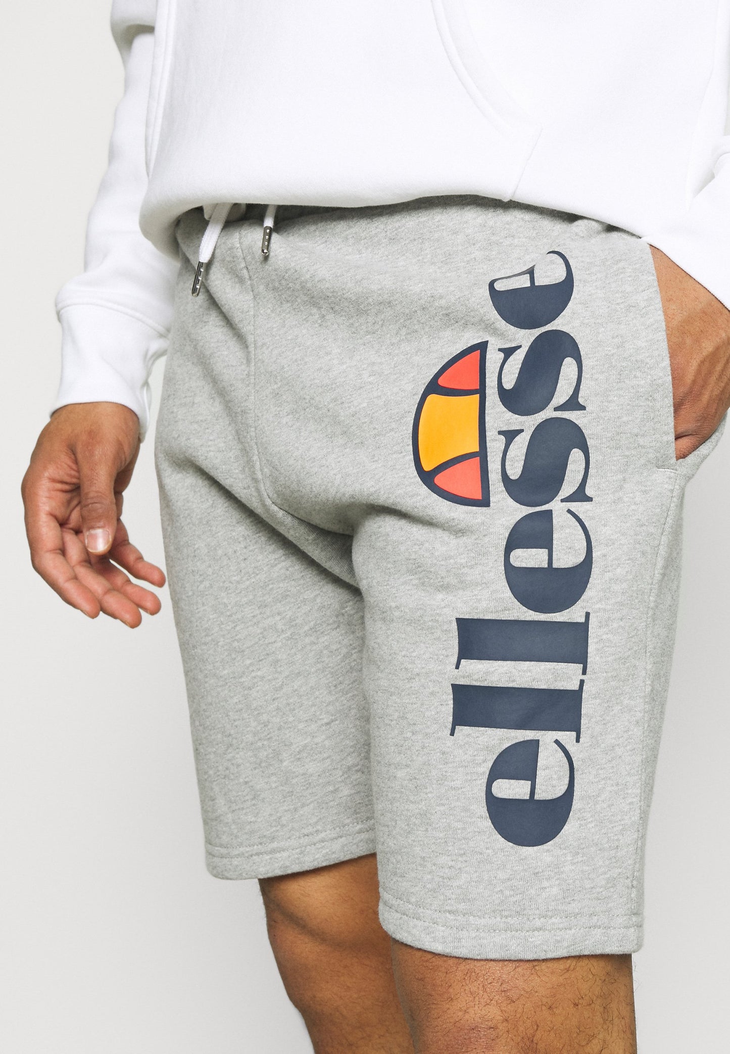 Ellesse | BOSSINI Calças de Fato de Treino Cinzento Mesclado | Algodão