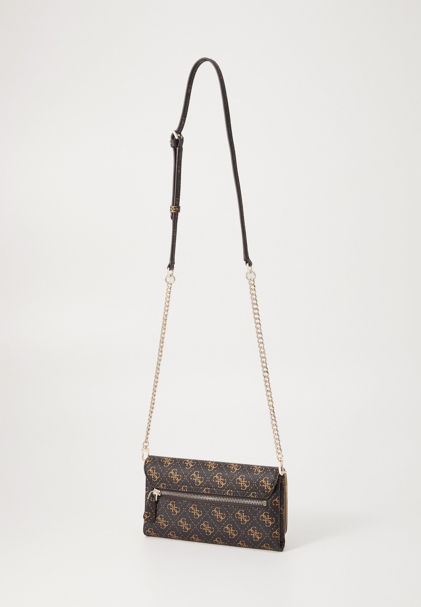 Guess | NOELLE II XBODY FLAP ORGANIZER Mala a Tiracolo Castanha Logo | Couro Sintético